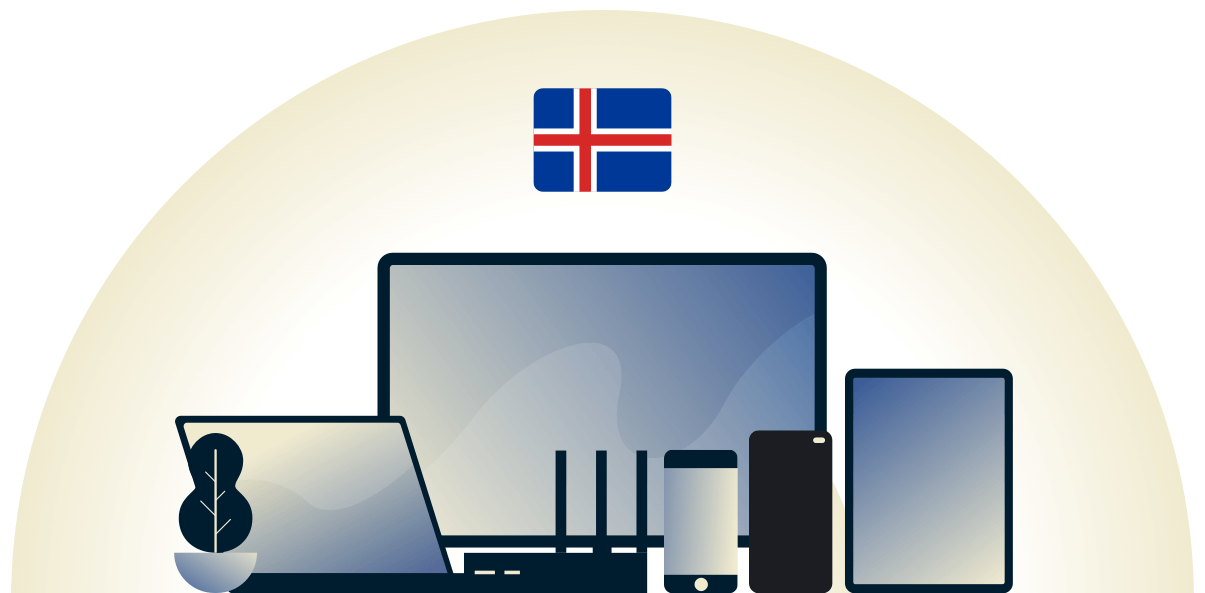 Islannin VPN suojaa erilaisia laitteita.